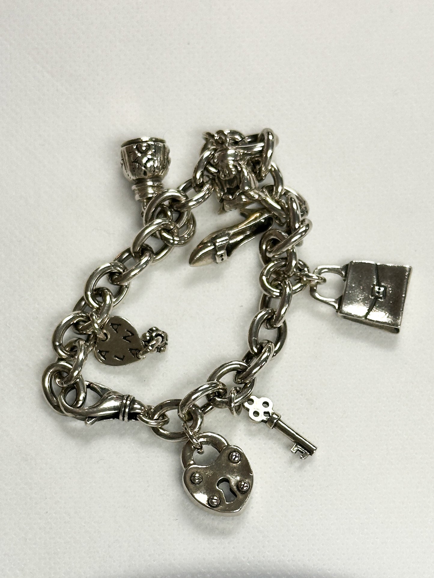 Vintage Sterling Charm Bracelet