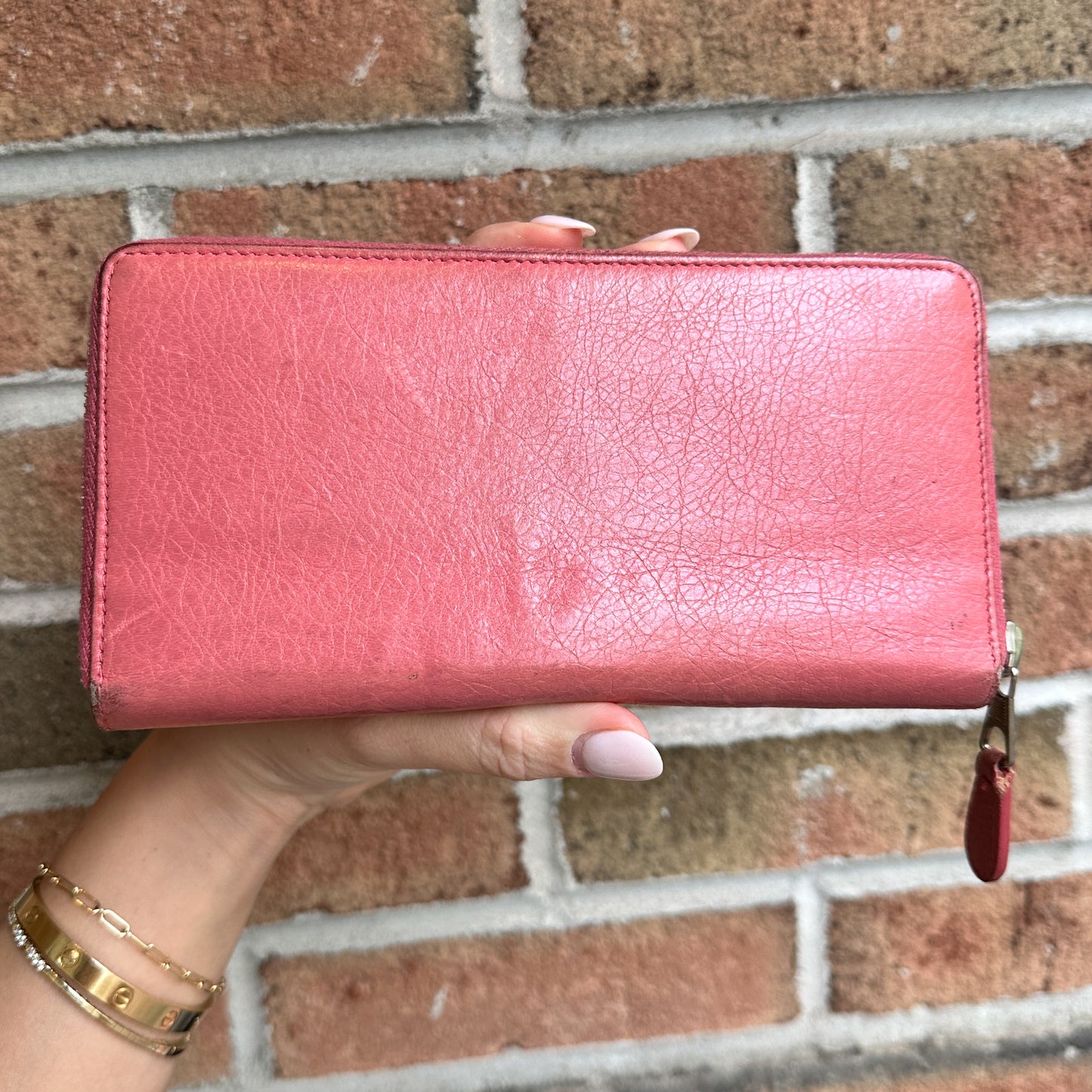 Balenciaga Classic Continental Leather Wallet