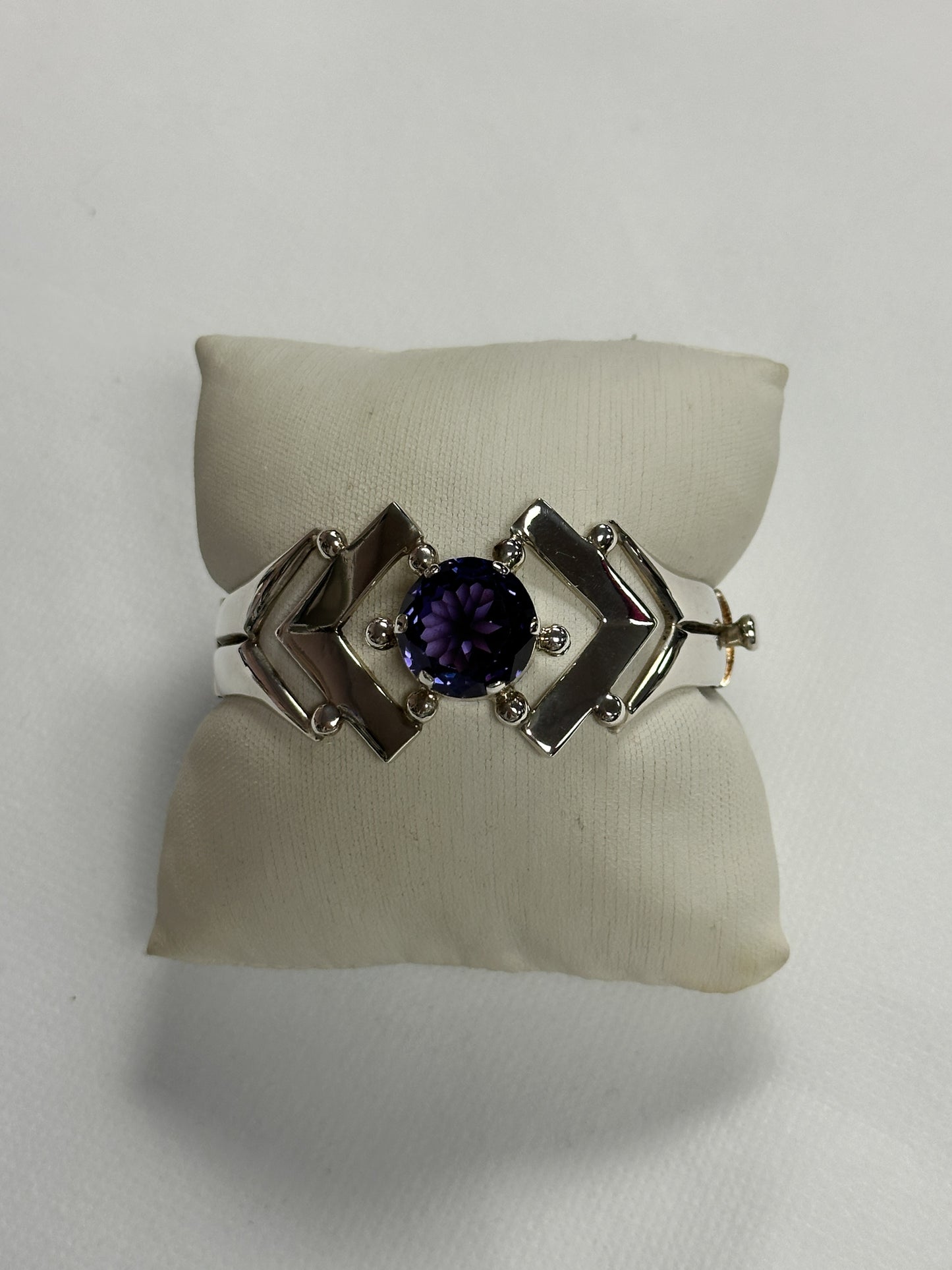 Amethyst Sterling Vintage Bracelet