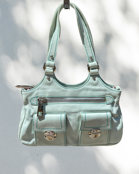 Marc Jacob’s Seafoam Leather Shoulder Bag