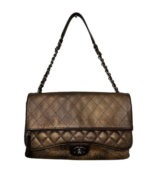 Chanel Classic Metallic
Bronze Quilted Leather Flap Bag