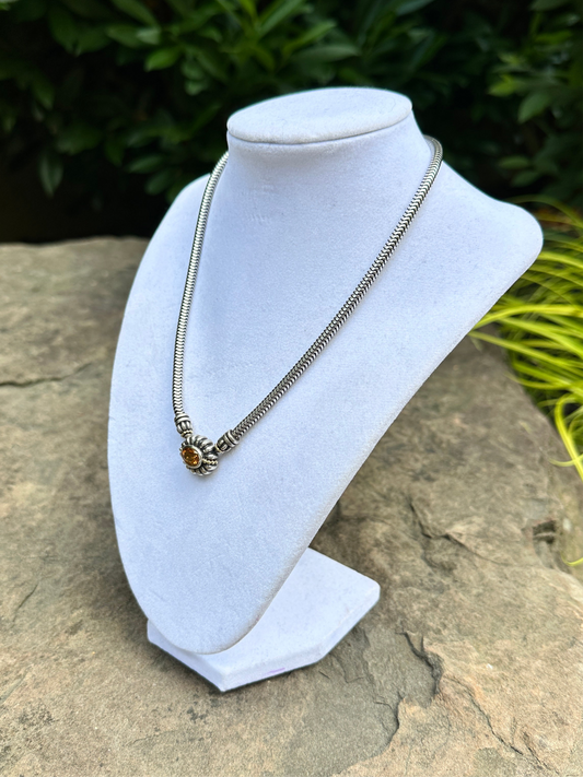 Lagos Citrine Sterling Silver Necklace