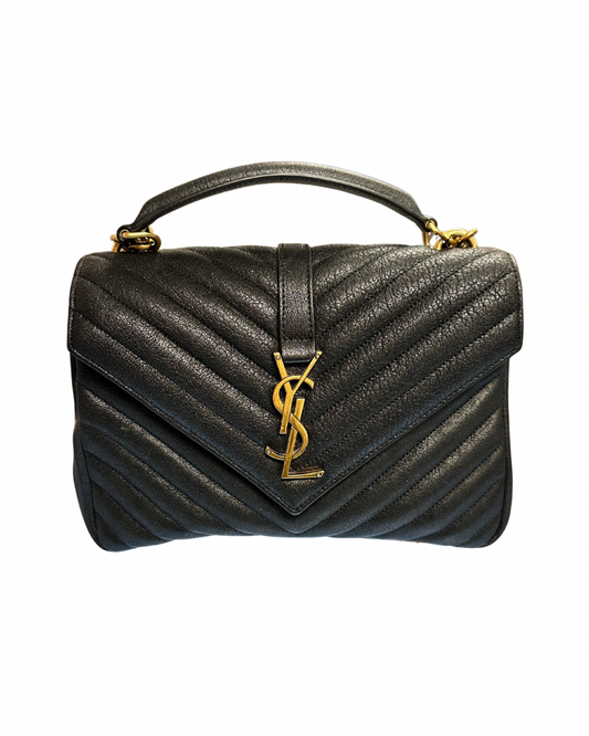 YSL Black Leather Handbag