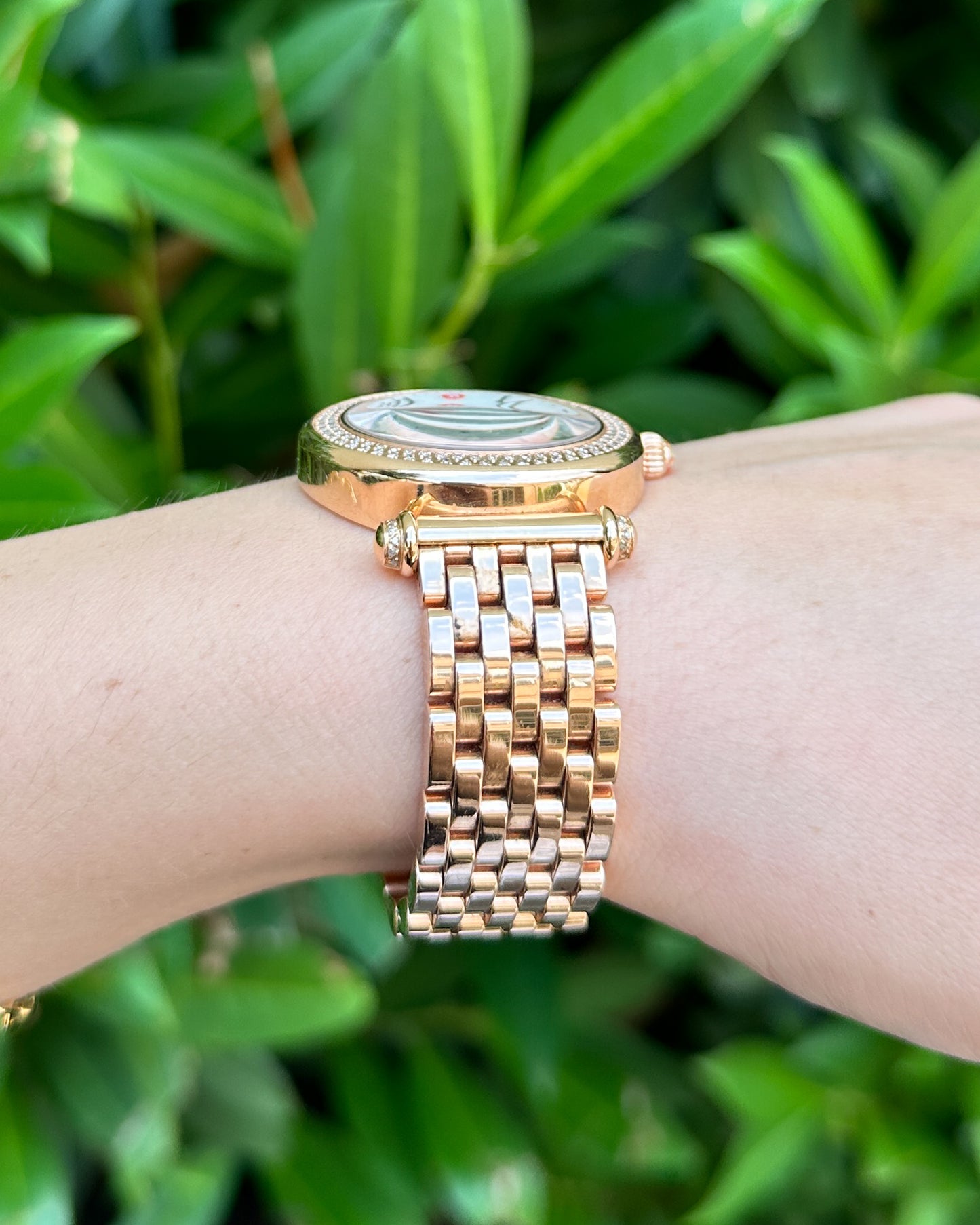Michelle Rose Gold Diamond Watch