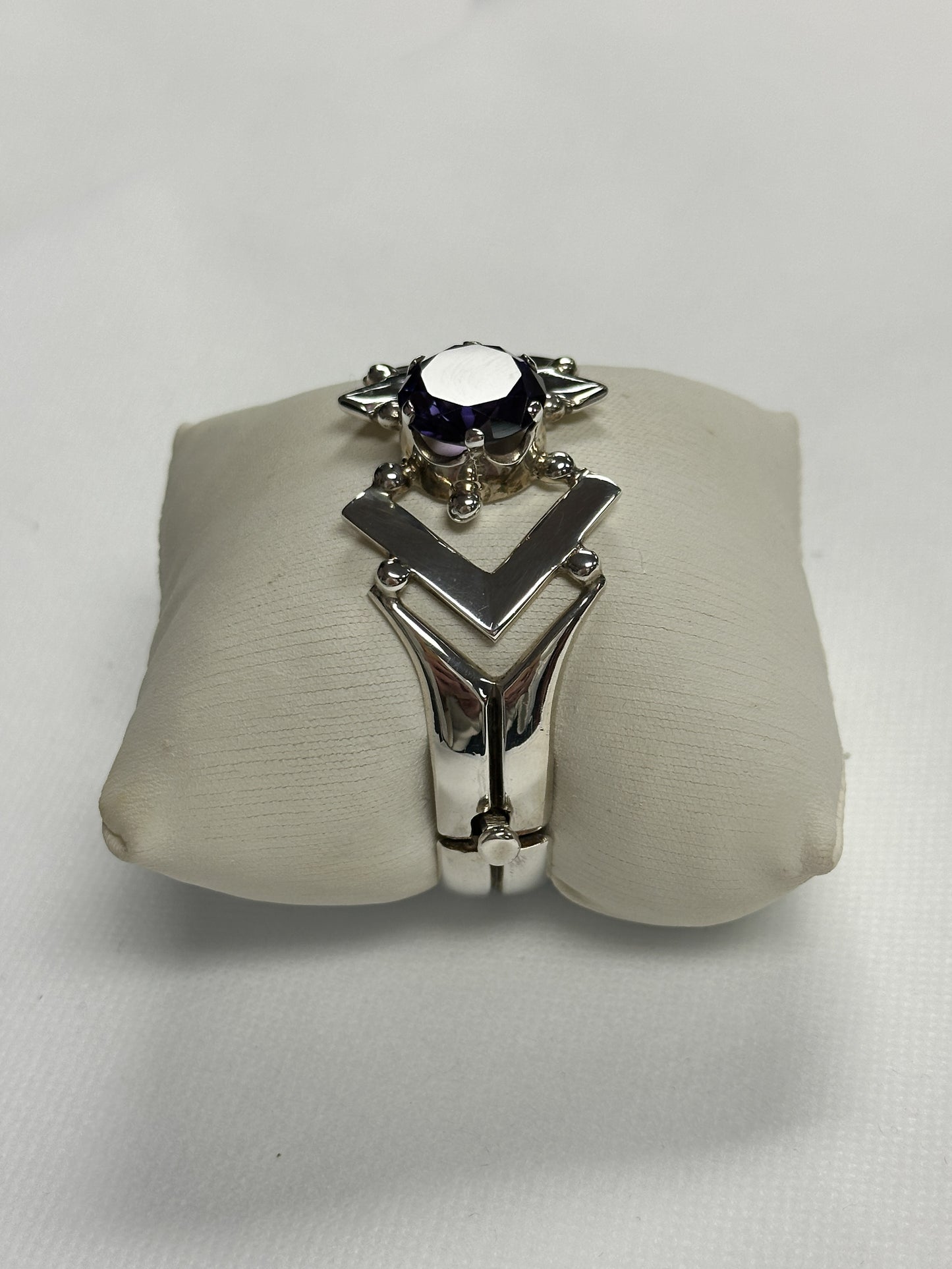 Amethyst Sterling Vintage Bracelet