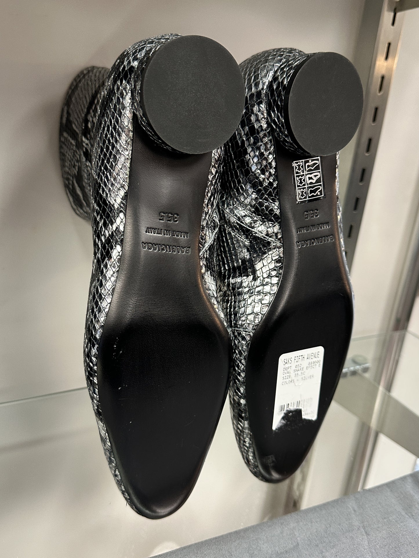 Balenciaga Snake Print Ankle Boots