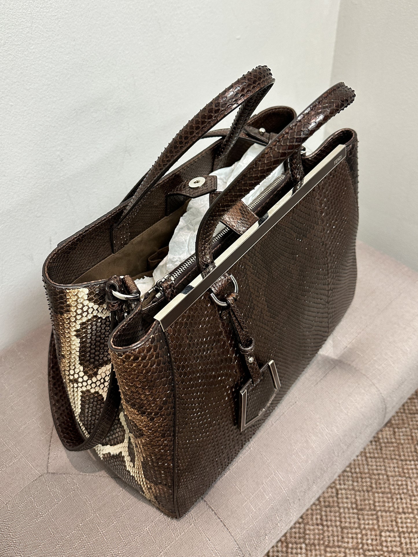 Fendi Python 2Jours Tote