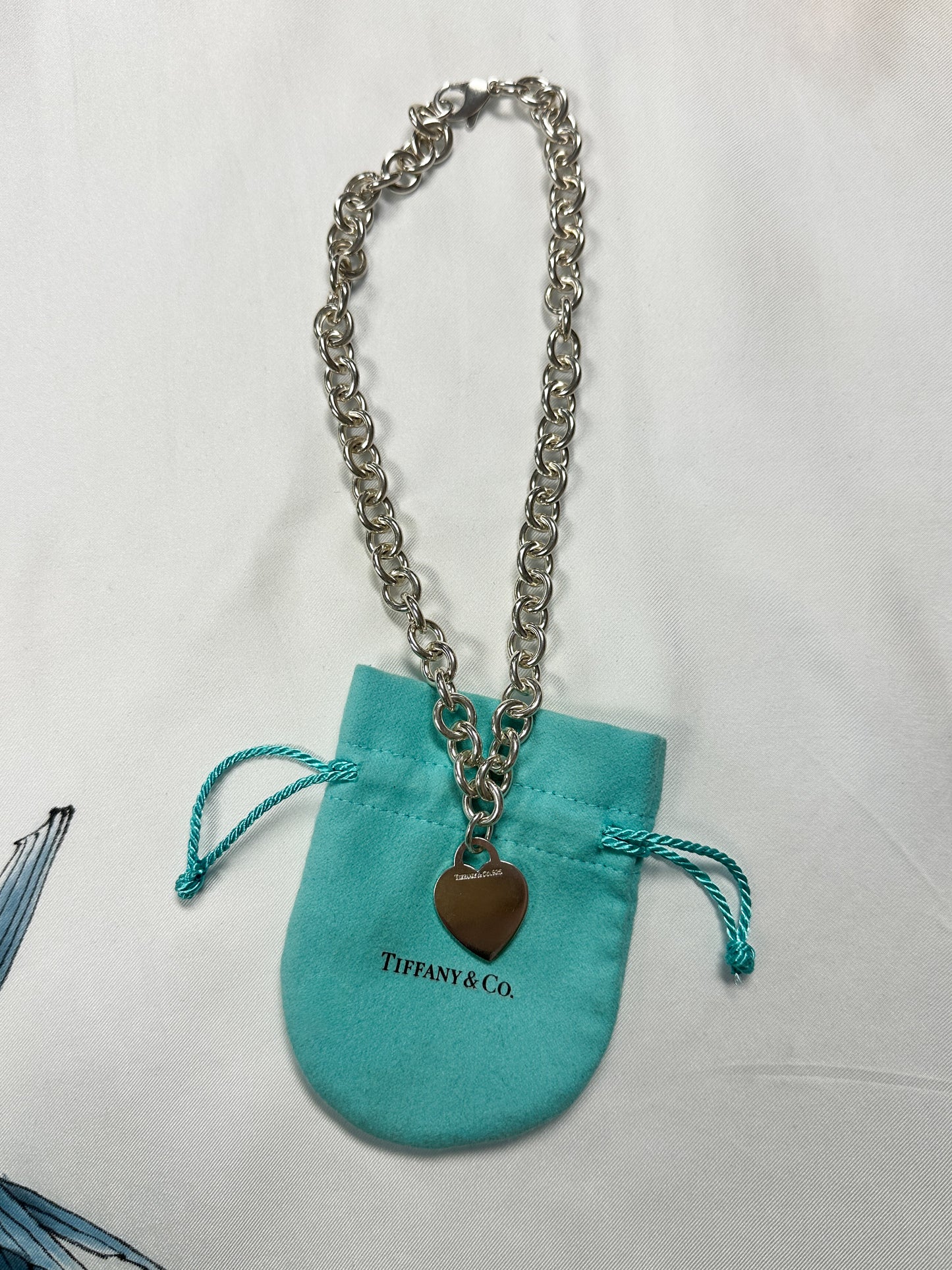 Tiffany & Co Heart Charm Necklace