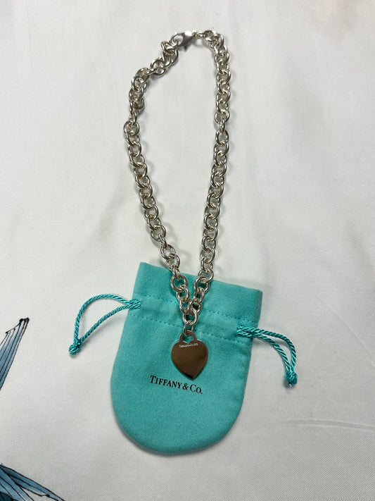 Tiffany & Co Heart Charm Necklace