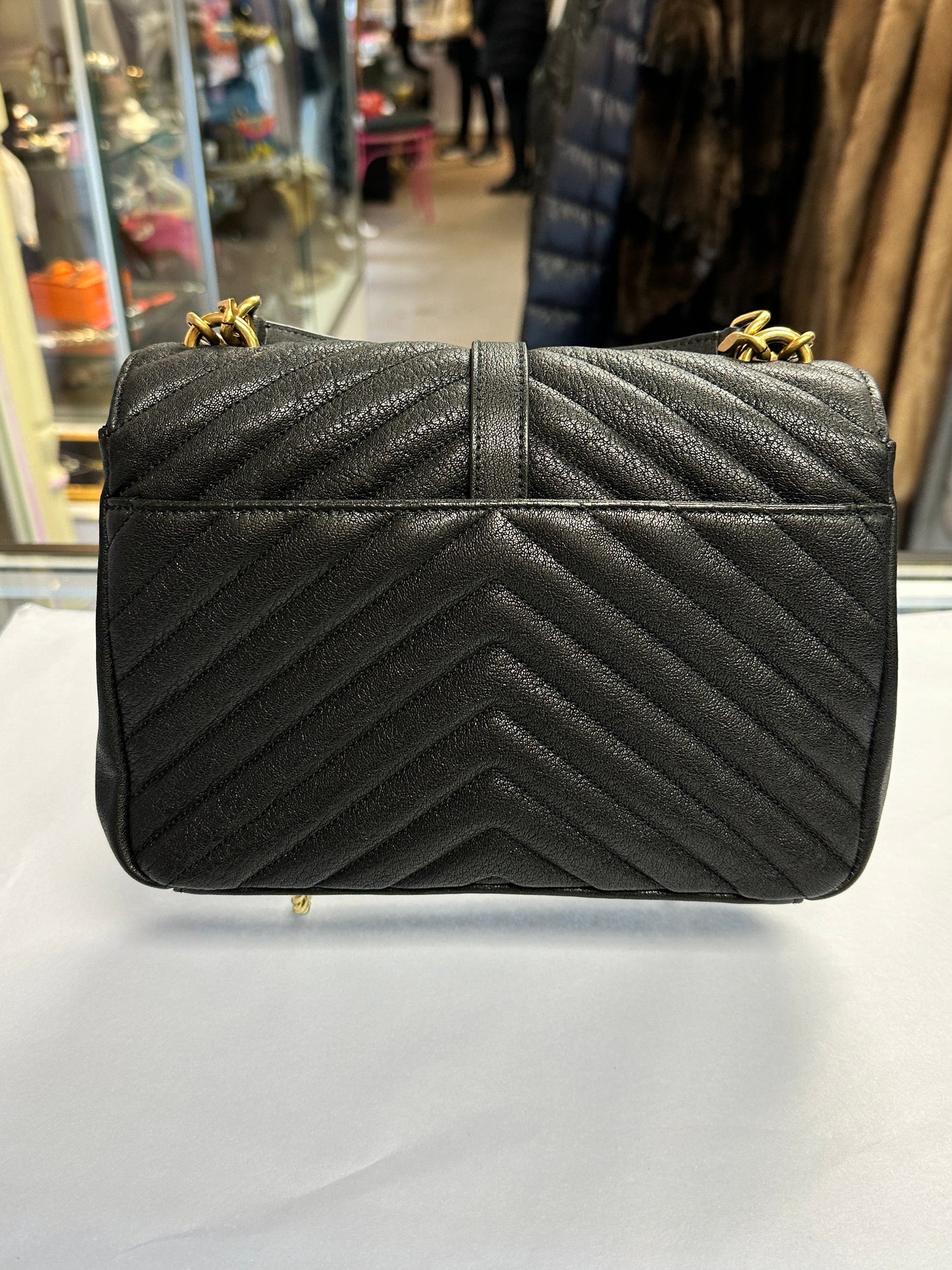 YSL Black Leather Handbag
