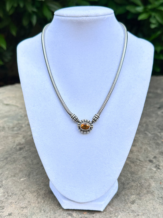 Lagos Citrine Sterling Silver Necklace