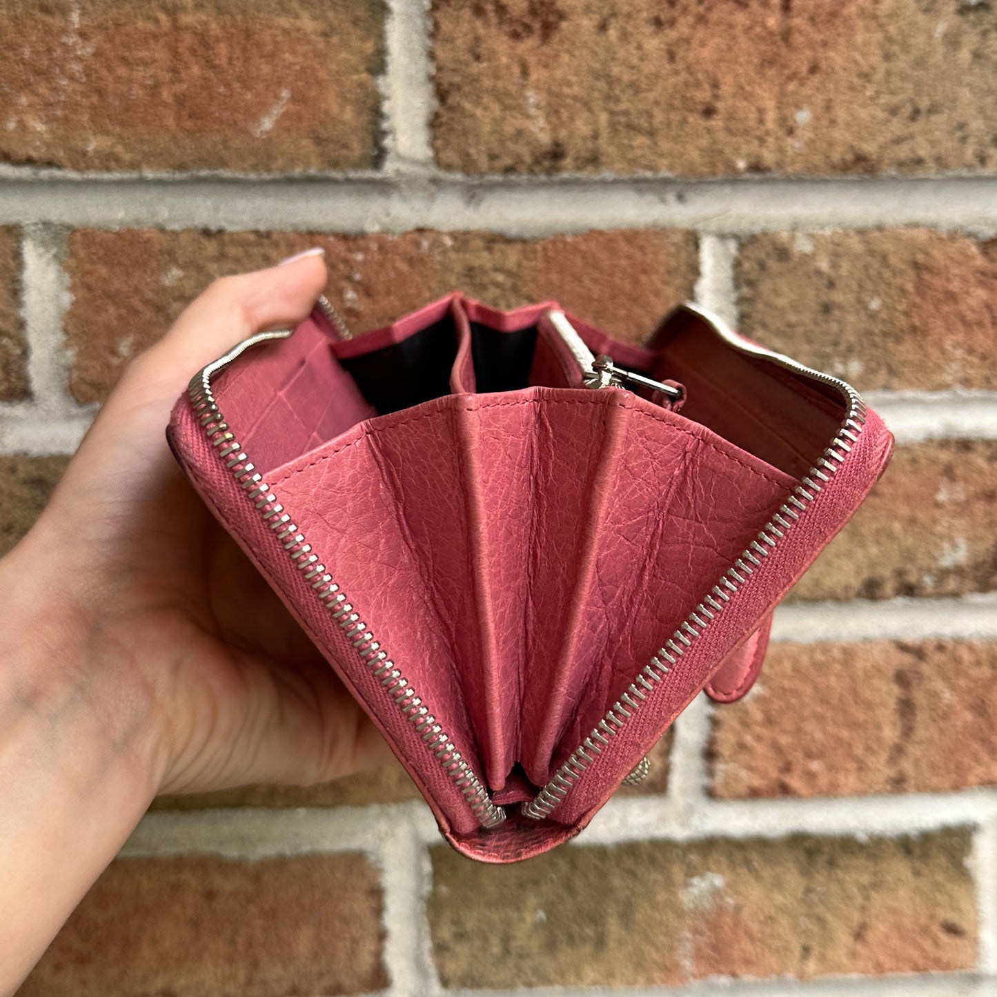 Balenciaga Classic Continental Leather Wallet