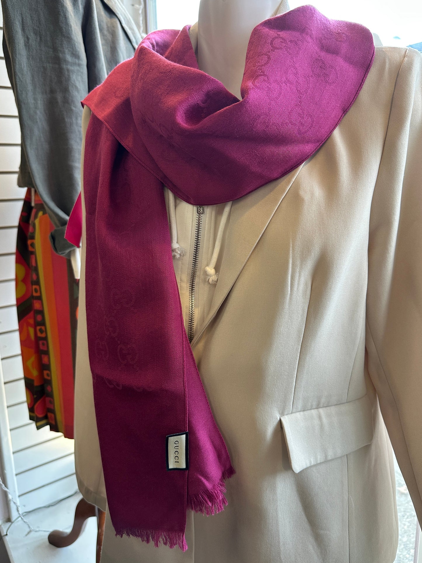 Gucci Magenta Scarf