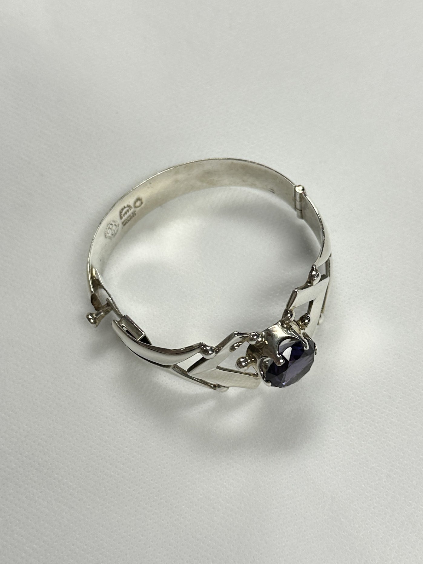 Amethyst Sterling Vintage Bracelet