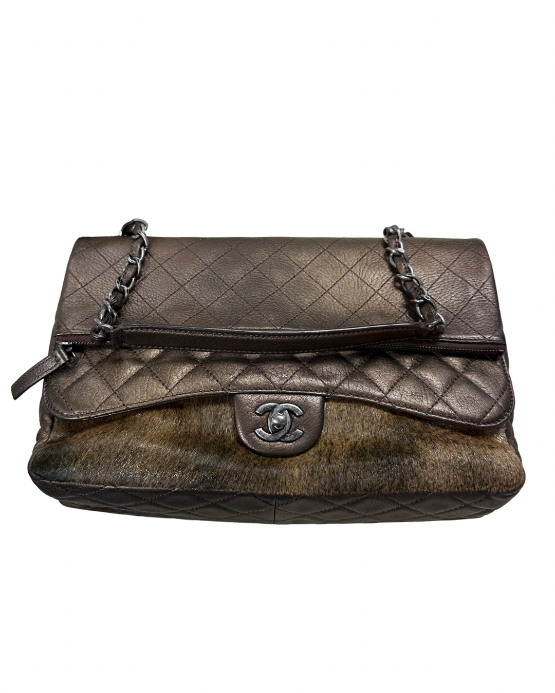 Chanel Classic Metallic
Bronze Quilted Leather Flap Bag