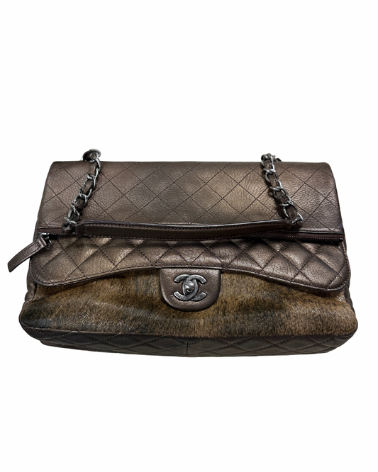 Chanel Classic Metallic
Bronze Quilted Leather Flap Bag