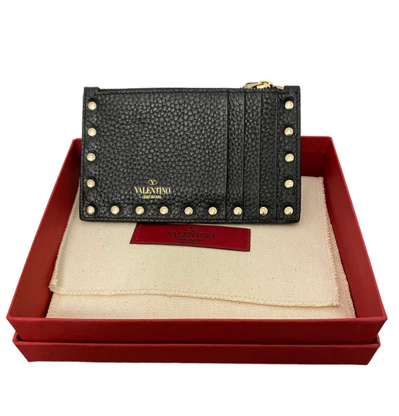 Valentino zippered card case