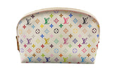 Louis Vuitton X Takashi Murakami cosmetic pouch.